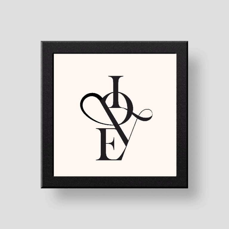 Love wall/desk décor frame