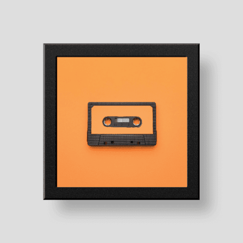 Vintage cassette wall/desk décor frame