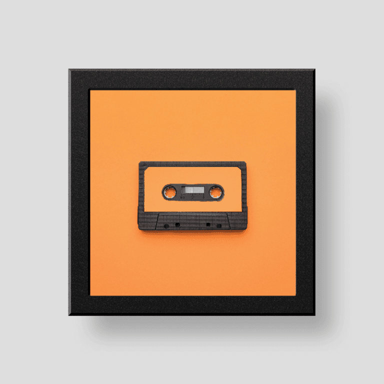 Vintage cassette wall/desk décor frame
