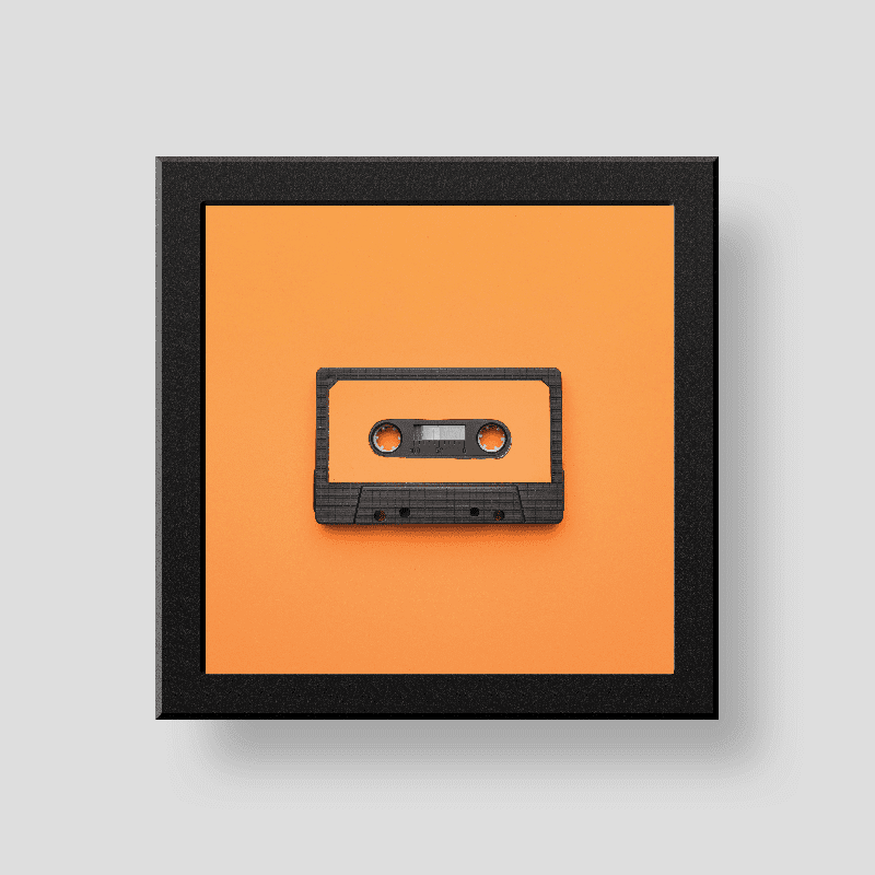 Vintage cassette wall/desk décor frame