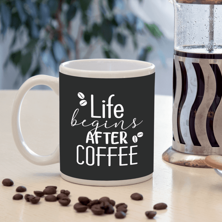 Life Begins After Coffee Mug