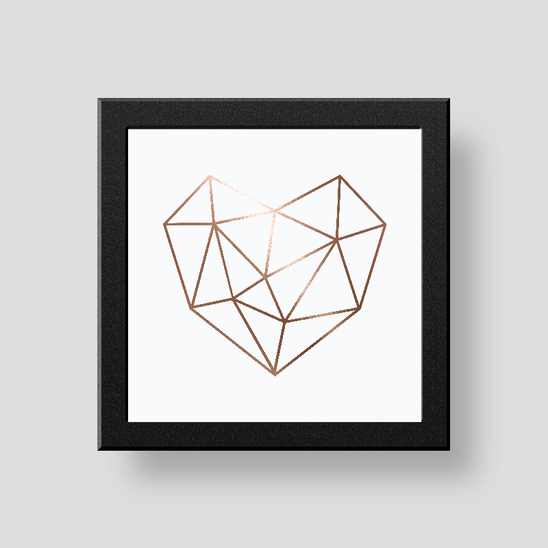 Heart wall/desk décor frame