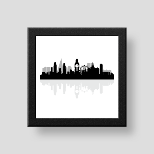 London skyline wall/desk décor frame